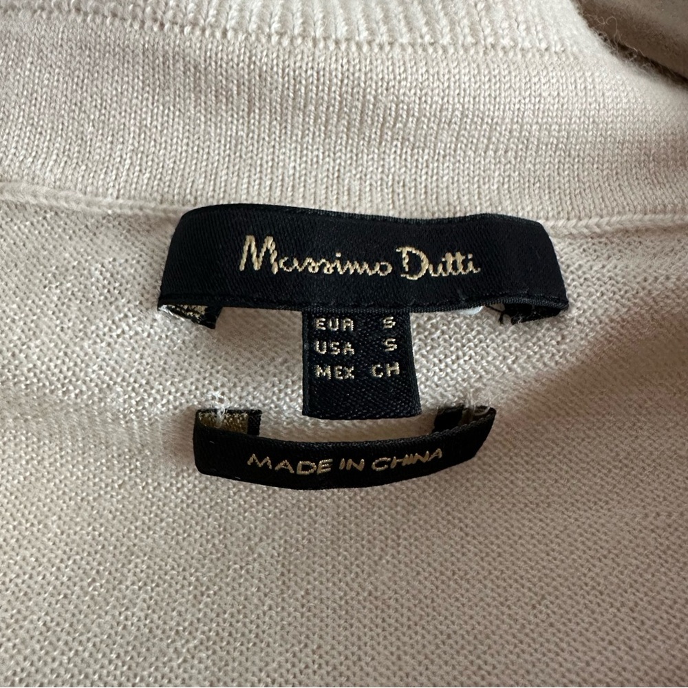 Massimo Dutti • Wool Lyocell Collared Keyhole Sweater‎ - Picture 2 of 6